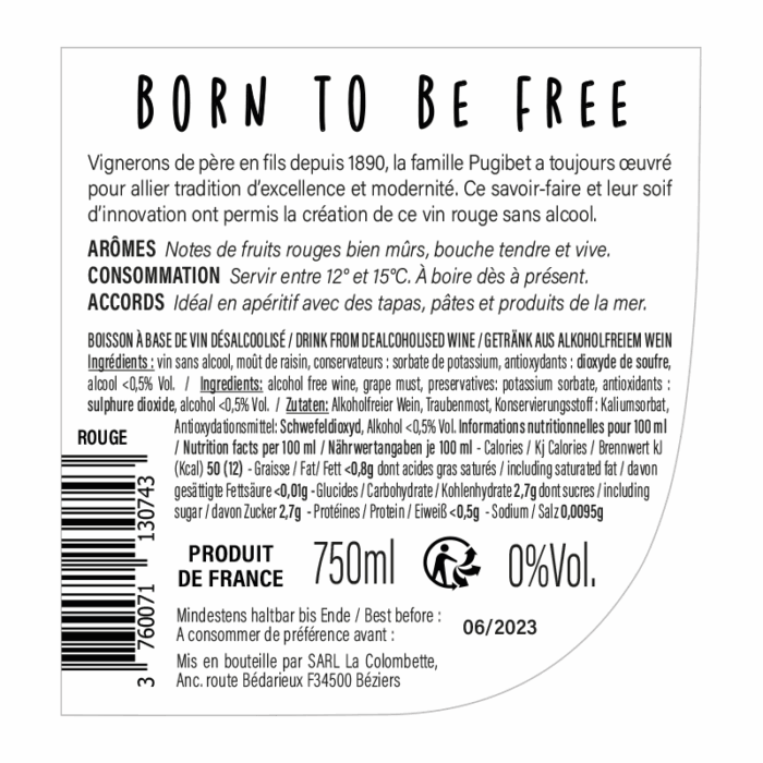 Born to be Free - Rouge Cabernet – Image 2