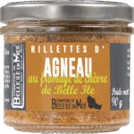 Rillettes d'agneau de belle ile au fromage de chevre