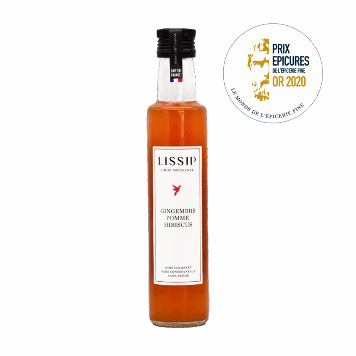 Lissip - Sirop artisanal Gingembre | Pomme | Hibiscus – Image 1