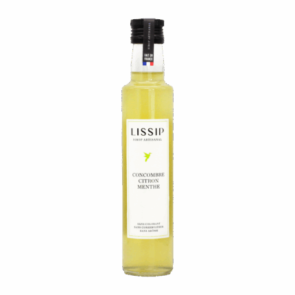 Lissip - Sirop artisanal Concombre | Citron | Menthe