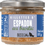 Rillettes d'espadon au basilic