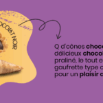 Q d'Cônes - Chocolat noir