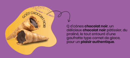 Q d'Cônes - Chocolat noir