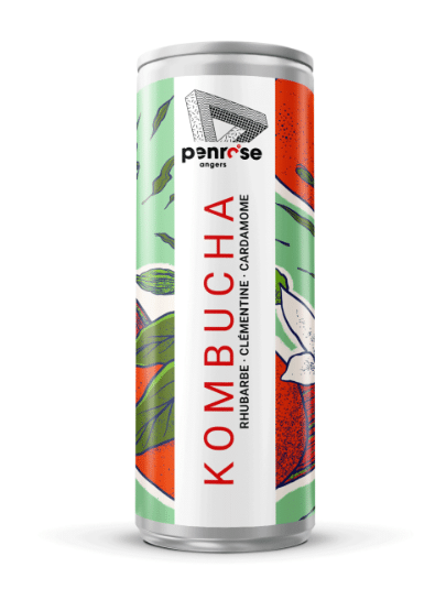 Penrose - Kombucha Thé noir / rhubarbe / clémentine / cardamome