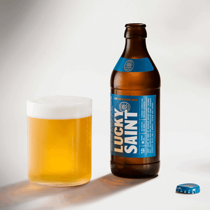 Lucky Saint - Unfiltered Lager – Image 2