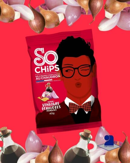 SO CHiPS – Vinaigre & échalotes (40g) - Crackers