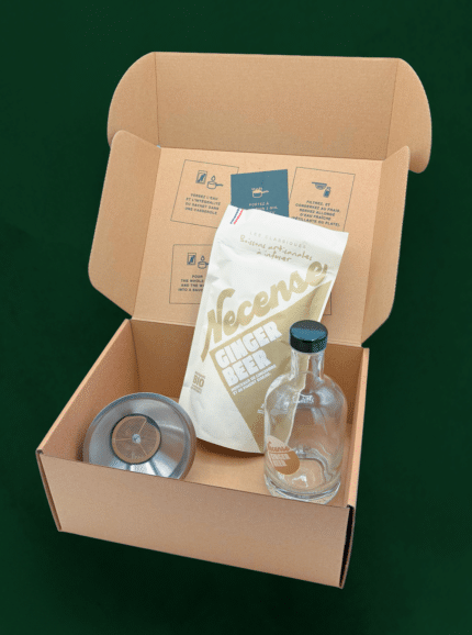 Necense – Kit « C’est moi qui l’ai fait ! » Ginger Beer Artisanal Sans alcool Bio 2L - A diluer