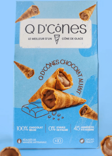 Q d’Cônes – Chocolat au lait - Sucré
