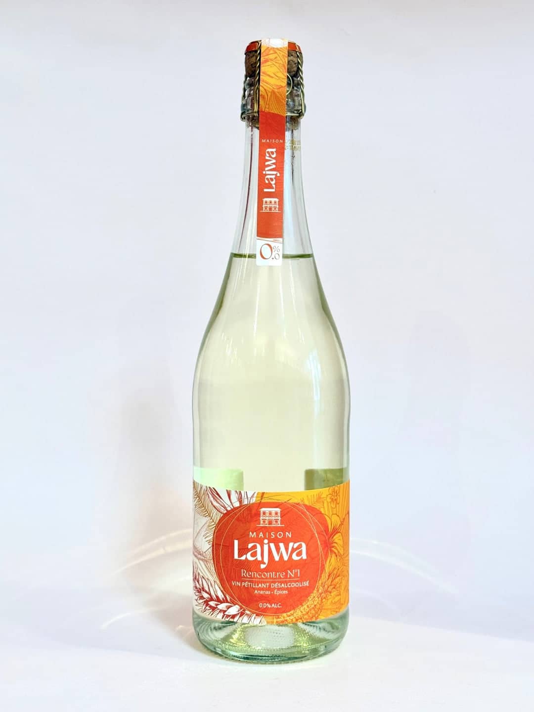 Maison Lajwa Rencontre n°1 – Bulles sans alcool (Vin désalcoolisé, Ananas, épices) - Boissons effervescentes