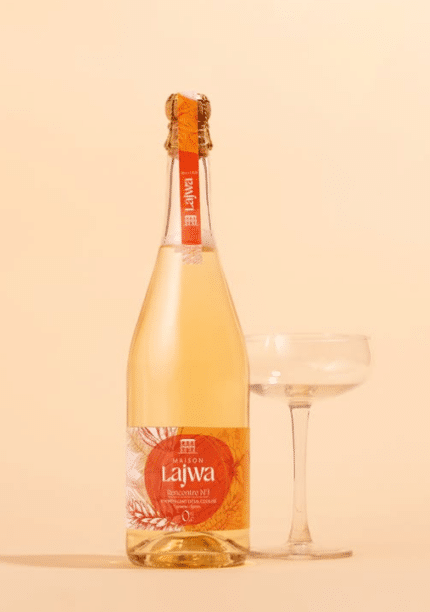 Maison Lajwa Rencontre n°1 – Bulles sans alcool (Vin désalcoolisé, Ananas, épices) - vue 1 - Boissons effervescentes