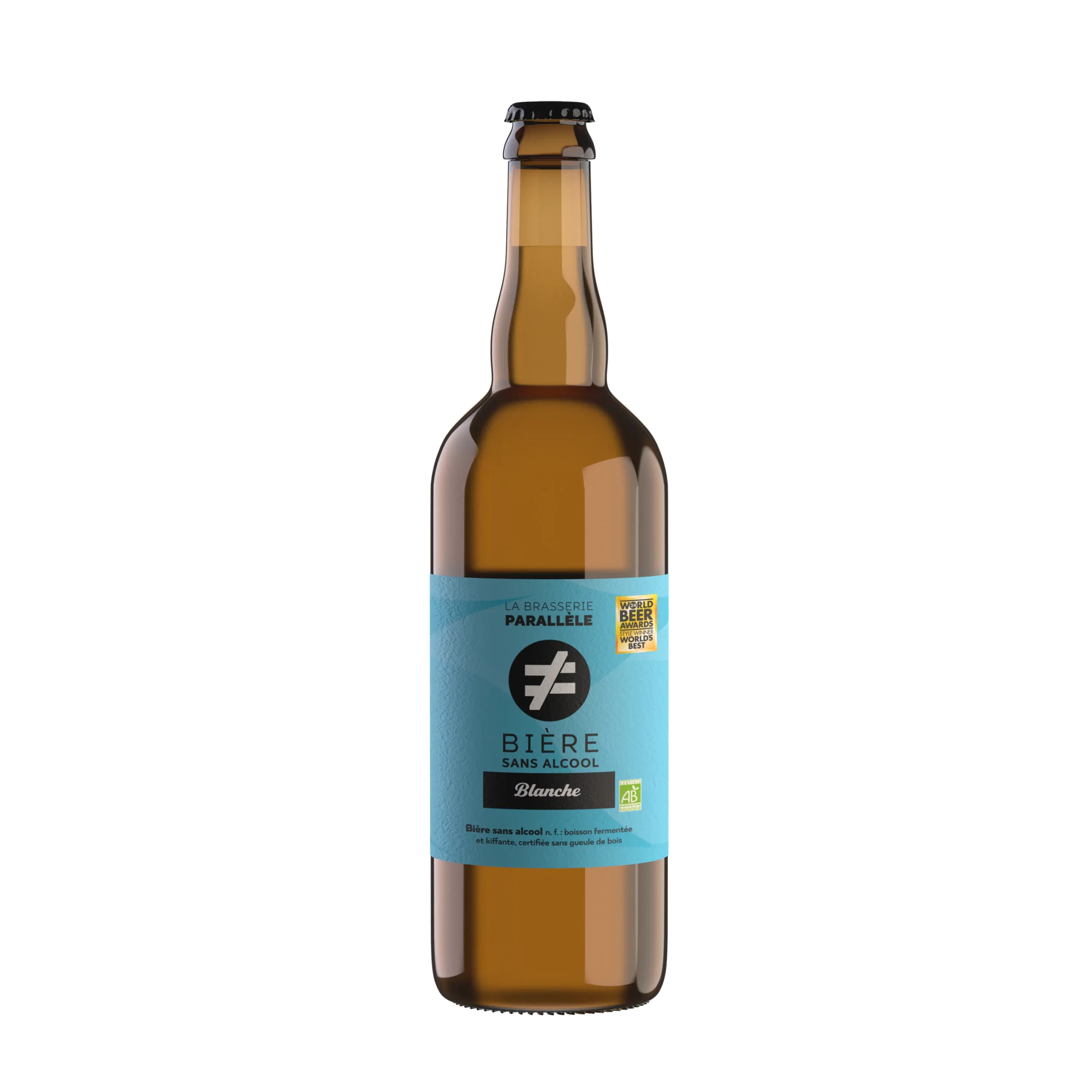 Brasserie Parallèle – Bière blanche sans alcool (75cl) - Blanche